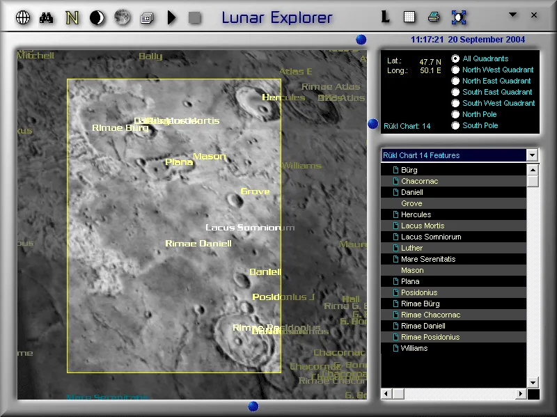 Rukl Chart Features and Labels in LunarPhase Pro