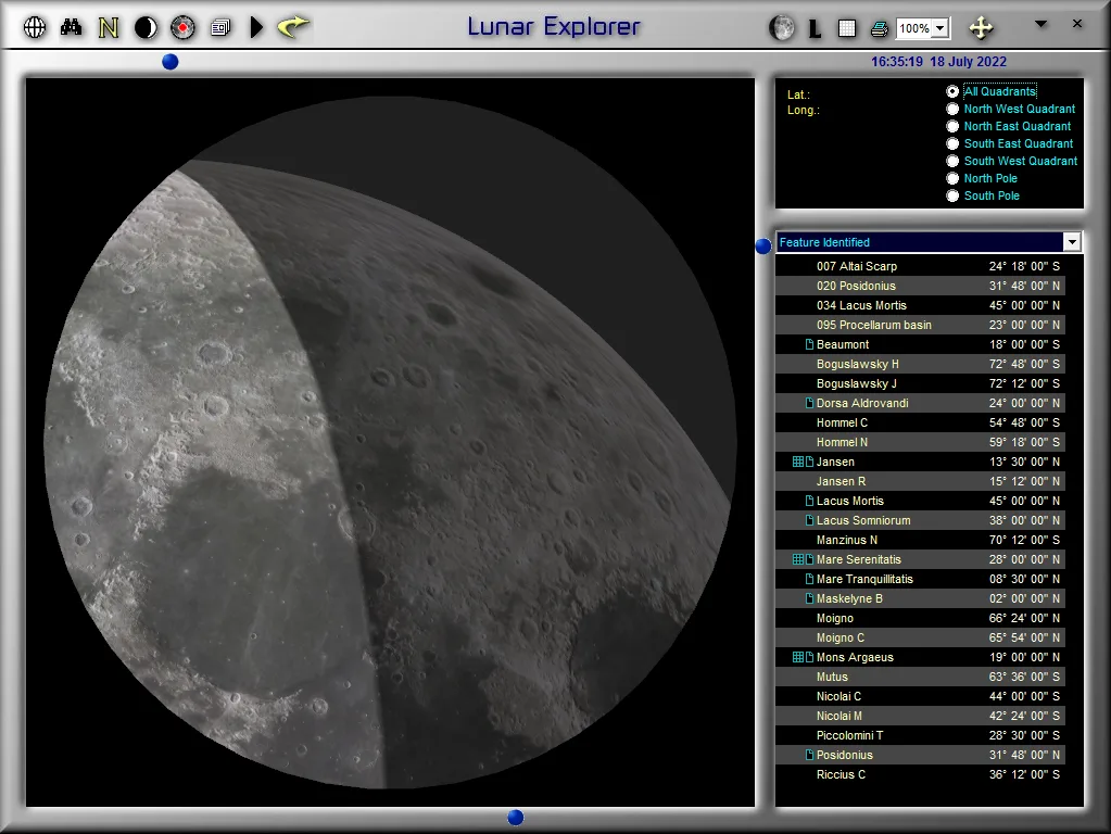 Emulate view through a telescope
