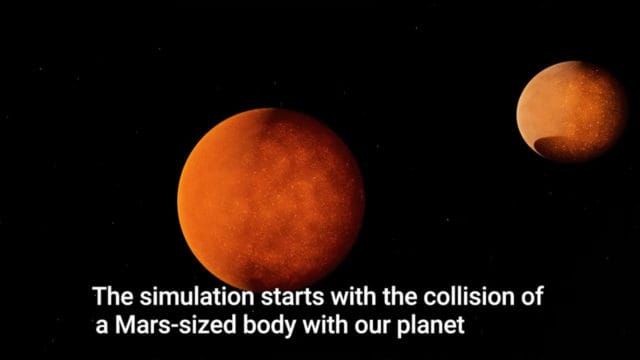 Moon Formation Simulation