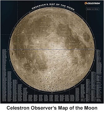 Celestron Observer's Map of the Moon