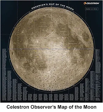 Celestron Observer's Map of the Moon